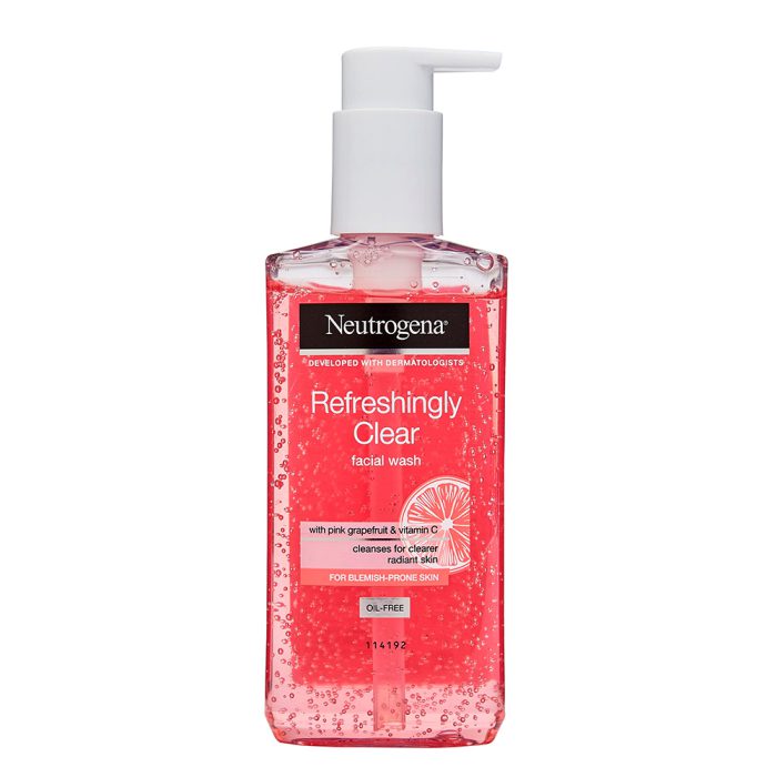 ژل شست شوی روشن کننده و ضد لک نیتروژنا نوتروژینا Neutrogena Fresh & Clear Facial Wash with Pink Grapefruit 200ml