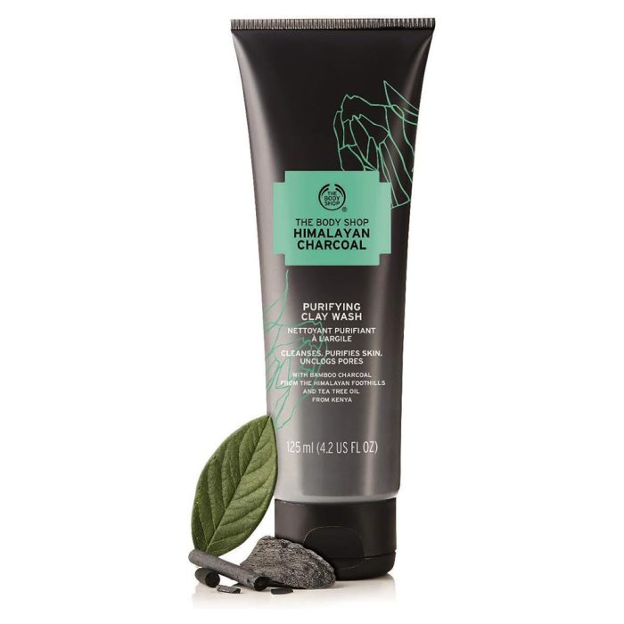 ژل شوینده زغال و خاک رس تیوپی هیمالیا بادی شاپ THE BODY SHOP Himalayan Charcoal Purifying Clay Wash 125ml