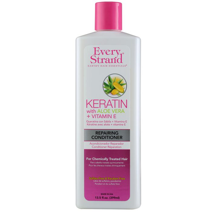 کاندیشنر کراتینه ترمیم کننده آلوئه ورا اوری استرند Every Strand Keratin with Aloe Vera + Vitamin E Repairing Conditioner 399ml