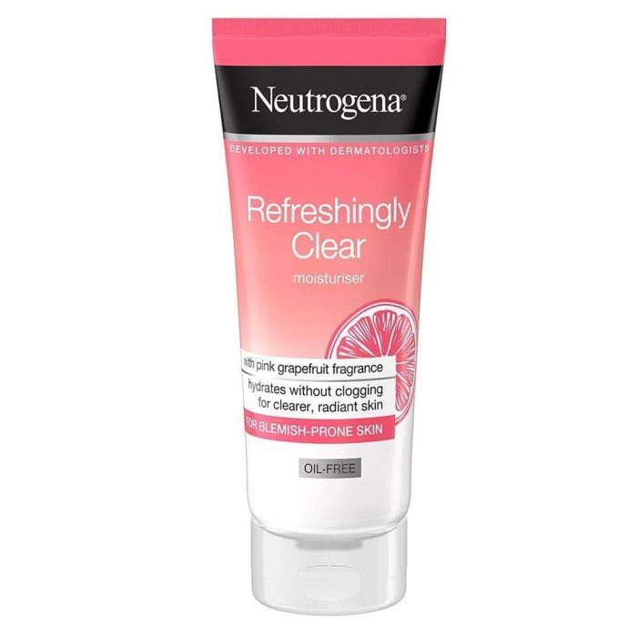 کرم آبرسان و مرطوب کننده فاقد چربی گریپ فروت نیتروژنا نوتروژینا NEUTROGENA Refreshingly Clear Oil-Free Moisturiser 50ml