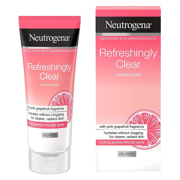 کرم آبرسان و مرطوب کننده فاقد چربی گریپ فروت نیتروژنا نوتروژینا NEUTROGENA Refreshingly Clear Oil-Free Moisturiser 50ml