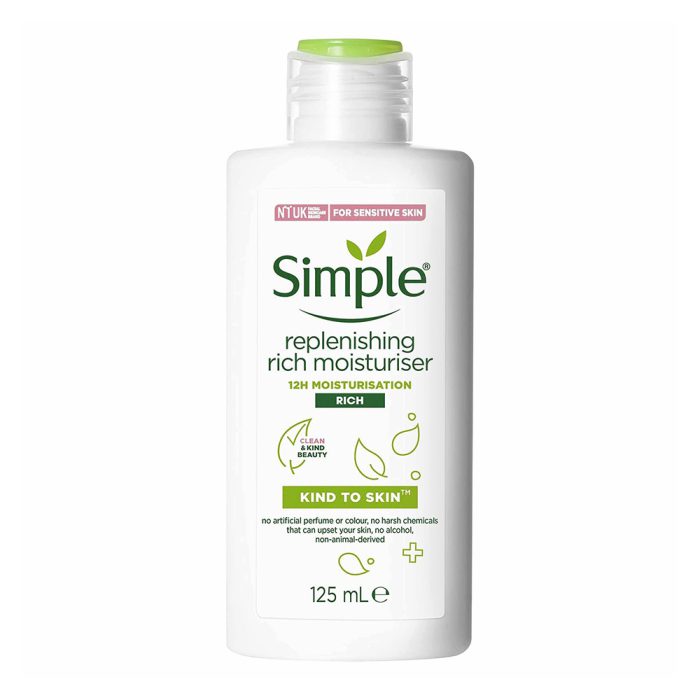 کرم آبرسان و مرطوب کننده مدل ریچ سیمپل Simple Kind To Skin Replenishing Rich Moisturiser 125ml