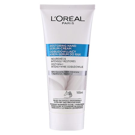 کرم دست ترمیم کننده و تغذیه کننده لورال Loreal Repairing Hand Serum Cream 100ml