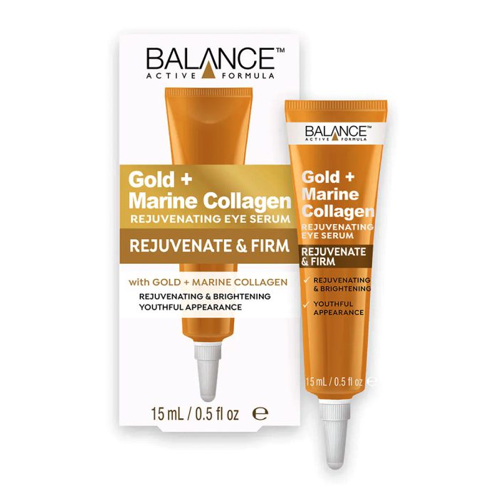 کرم دور چشم ضد چین و چروک شفاف و روشن کننده قوی گلد کلاژن بالانس Balance Active Formula Gold­ Collagen Rejuvenating Eye Serum 15ml