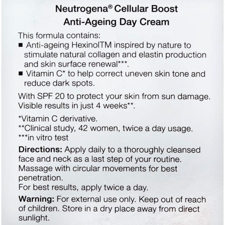 کرم روز ضد چروک و ضد پیری نیتروژنا نوتروژینا فرانسه Neutrogena Cellular Boost Anti-Aging Day Cream 50ml