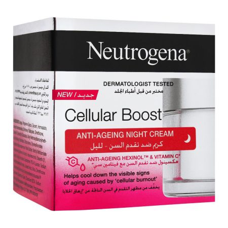 کرم شب ضد چروک و ضد پیری نیتروژنا نوتروژینا فرانسه Neutrogena Cellular Boost Anti-Aging Night Cream 50ml