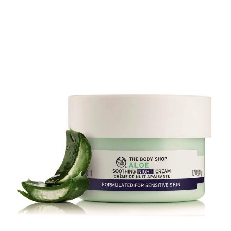 کرم شب مرطوب کننده و آبرسان آلوئه ورا بادی شاپ The Body Shop Aloe Soothing Night Cream 50ml