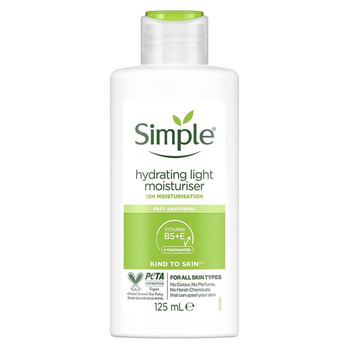 کرم مرطوب کننده و آبرسان لایت سیمپل Simple Kind To Skin Replenishing light Moisturiser 125ml