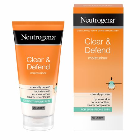 کرم مرطوب کننده و ضد جوش فاقد چربی نیتروژنا نوتروژینا Neutrogena Clear & Defend Oil Free Moisturiser 50ml