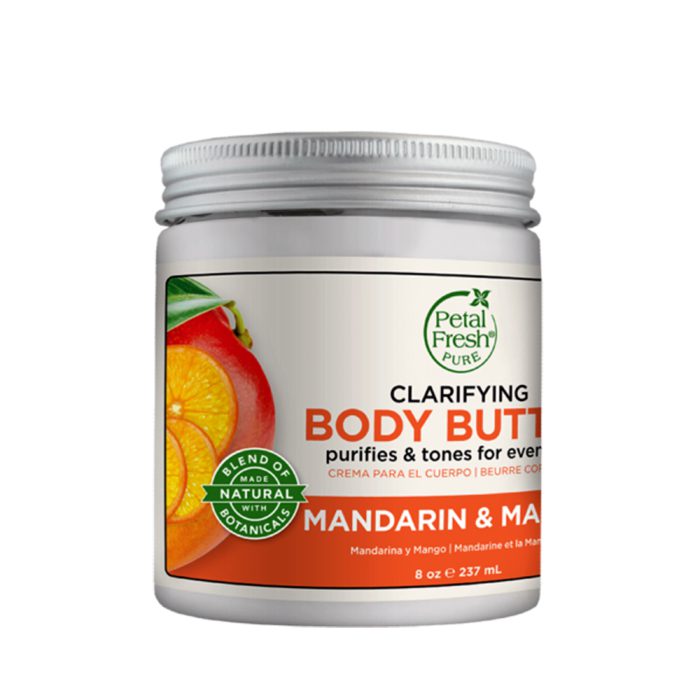 کره بدن روشن کننده پرتقال ماندارین و انبه پتال فرش Petal Fresh Mandarin and Mango Clarifying Body Butter 237ml