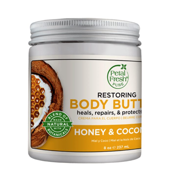 کره بدن عسل و نارگیل پتال فرش Petal Fresh Honey and Coconut Restoring Body Butter 237ml