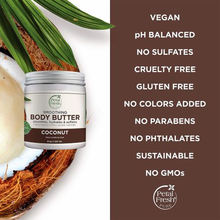 کره بدن نارگیل پتال فرش Petal Fresh Body Butter Smoothing Coconut 237ml