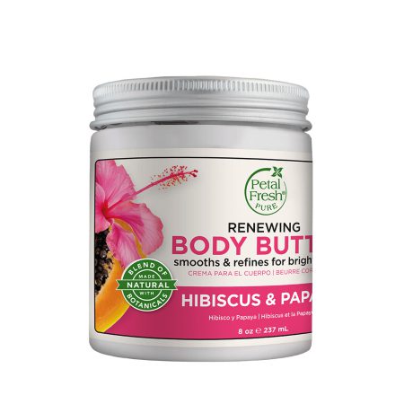 کره بدن پتال فرش با رایحه پاپایا و گل ختمی Petal Fresh Renewing Body Butter Hibiscus Papaya 237ml