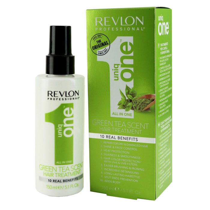 اسپری موی 10 کاره رولون یونیک وان رایحه چای سبز REVLON PROFESSIONAL UNIQ ONE ALL IN ONE GREEN TEA SCENT 150ml