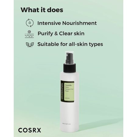 تونر آبرسان و تسکین دهنده پوست سنتلا واتر فاقد الکل کوزارکس Cosrx Centella Water Alcohol-Free Toner 150ml