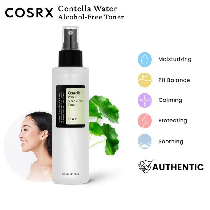 تونر آبرسان و تسکین دهنده پوست سنتلا واتر فاقد الکل کوزارکس Cosrx Centella Water Alcohol-Free Toner 150ml