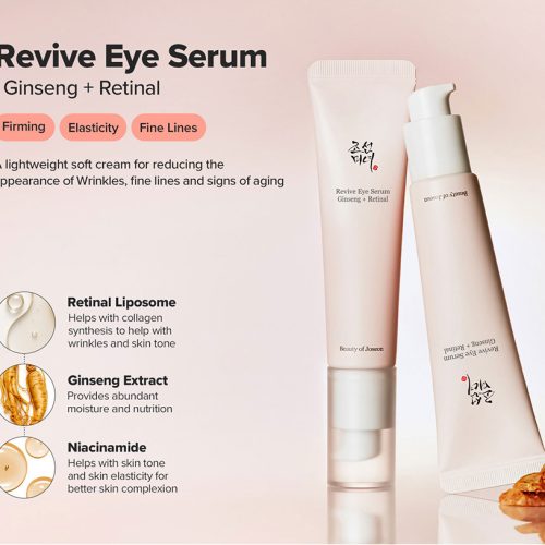 سرم دور چشم آبرسان و ضد چین و چروک بیوتی آف جوسان Beauty of Joseon Revive Eye Serum Ginseng + Retinal 30ml