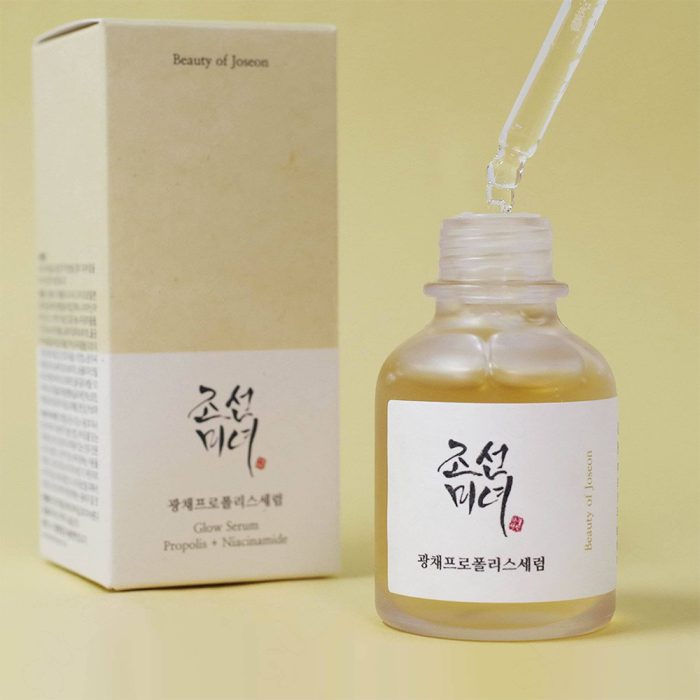 سرم شفاف و براق کننده نیاسینامید و پروپولیس بیوتی اف جوسان BEAUTY OF JOSEON GLOW SERUM PROPOLIS + NIACINAMIDE 30ml