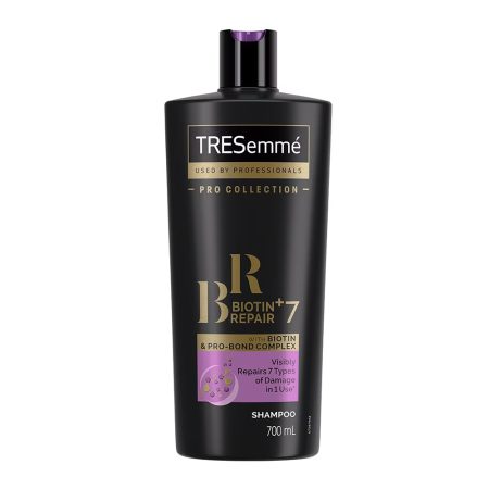 شامپو ترمیم کننده موهای آسیب دیده حاوی بیوتین ترزمی ترزمه TRESemme Shampoo Repair & Protect 7 with Biotin 700ml