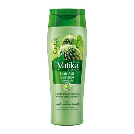 شامپو تقویت کننده کنترل ریزش موی کاکتوس واتیکا Vatika Cactus Gergir Hair Fall Control Shampoo 400ml