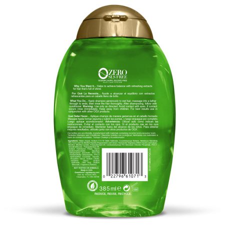 شامپو شاداب کننده درخت چای و نعناع او جی ایکس Ogx Extra Strength Refreshing Scalp Teatree Mint Shampoo