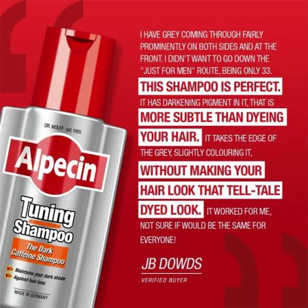 شامپو ضد ریزش و تیره کننده مو آلپسین تیونینگ Alpecin Tuning Shampoo The Dark Caffeine Shampoo 200ml