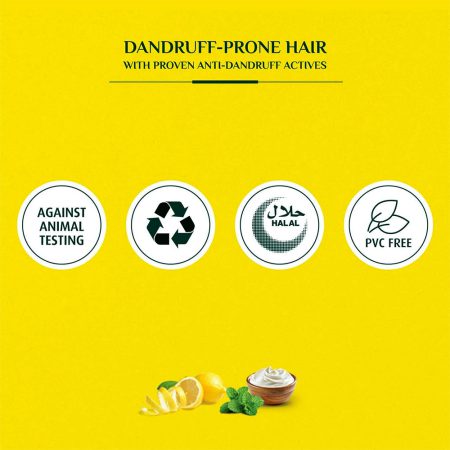 شامپو ضد شوره لیمو و ماست واتیکا Vatika Naturals Dandruff Guard Shampoo Enriched With Lemon & Yoghurt 400ml