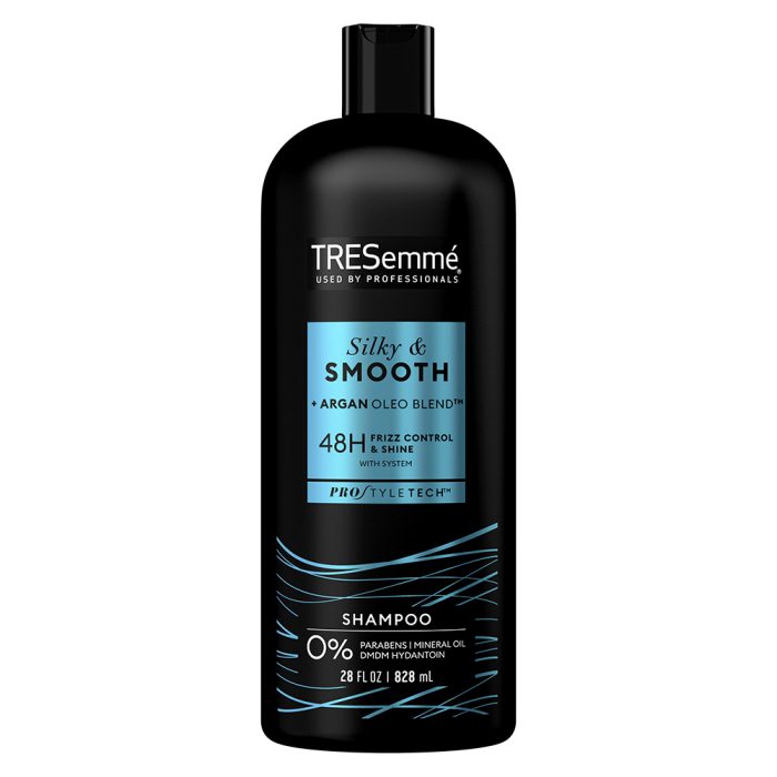 شامپو ضد وز و آبرسان قوی روغن آرگان ترزمی ترزمه TRESemme Smooth & Silky Shampoo Moroccan Argan Oil 828ml