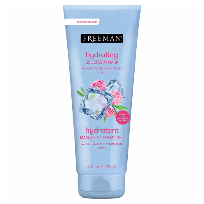 ماسک آبرسان گل رز پئونی فریمن Freeman Hydrating Glacier Water and Pink Peony Gel Cream Mask