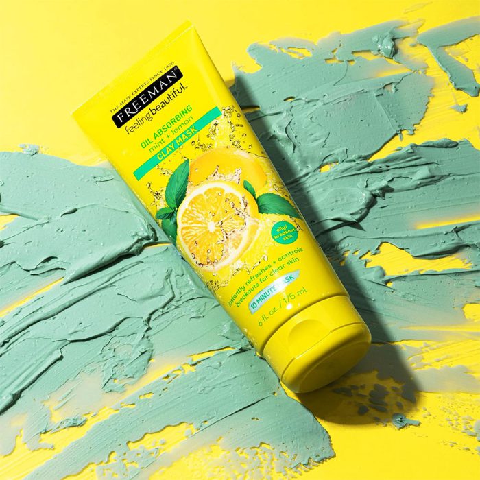 ماسک صورت خاک رسی نعناع و لیمو فریمن Freeman Oil Absorbing Mint + Lemon Clay Mask 175ml