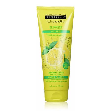 ماسک صورت خاک رسی نعناع و لیمو فریمن Freeman Oil Absorbing Mint + Lemon Clay Mask 175ml