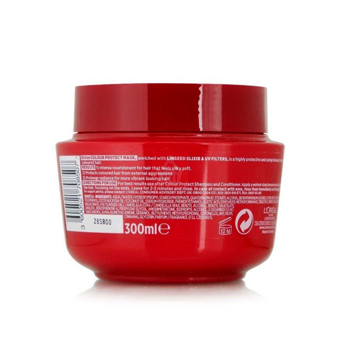 ماسک موهای رنگ شده لورال کالر پروتکت L'Oreal Elvive Color Protect Hair Mask 300ml