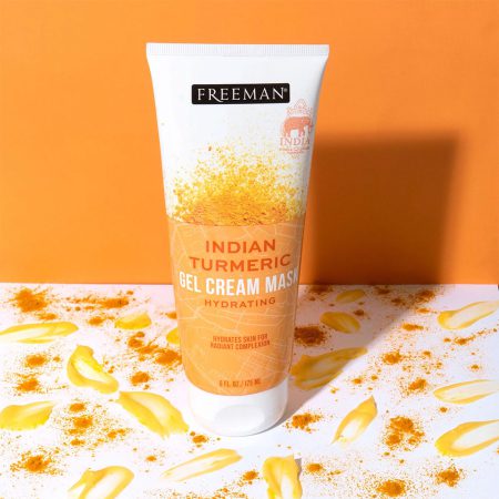 ماسک ژل کرم آبرسان صورت زردچوبه هندی فریمن Freeman Hydrating Indian Turmeric Gel Cream Mask