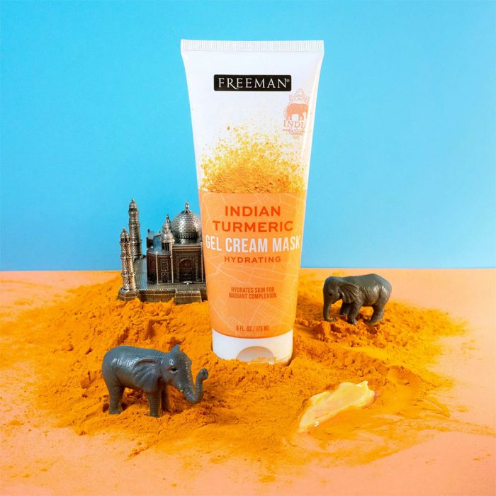 ماسک ژل کرم آبرسان صورت زردچوبه هندی فریمن Freeman Hydrating Indian Turmeric Gel Cream Mask