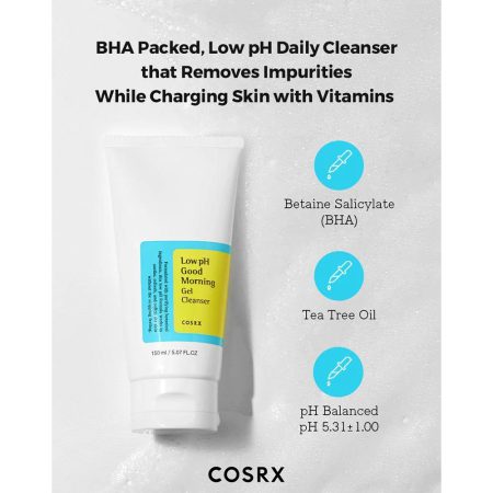 ژل شستشوی صورت کوزارکس مدل گود مورنینگ با PH پایین Cosrx Low pH Good Morning Gel Cleanser