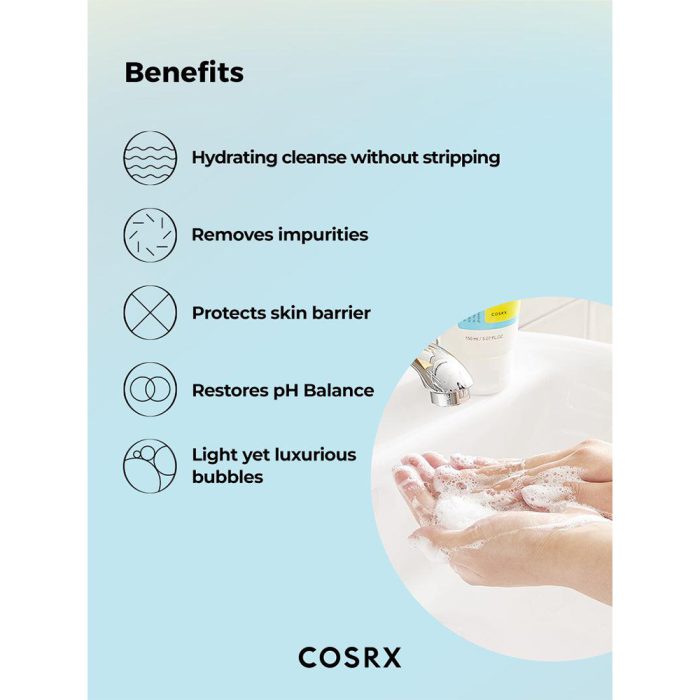 ژل شستشوی صورت کوزارکس مدل گود مورنینگ با PH پایین Cosrx Low pH Good Morning Gel Cleanser