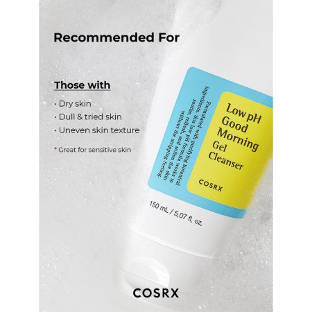 ژل شستشوی صورت کوزارکس مدل گود مورنینگ با PH پایین Cosrx Low pH Good Morning Gel Cleanser