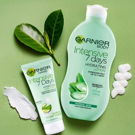 کرم آبرسان دست آلوئه ورای گارنیه گارنیر Garnier Intensive 7 Days Hydrating Hand Cream with Aloe Vera