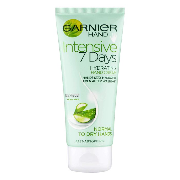 کرم آبرسان دست آلوئه ورای گارنیه گارنیر Garnier Intensive 7 Days Hydrating Hand Cream with Aloe Vera