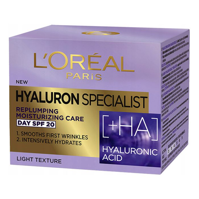 کرم آبرسان و ضد چروک روز هیالورون لورال LOreal Hyaluron Specialist HA Replumping Moisturizing Care Day SPF20