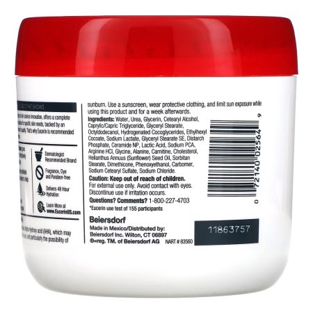 کرم بدن مرطوب کننده و تسکین دهنده اوسرین Eucerin Roughness Relief Cream 454g