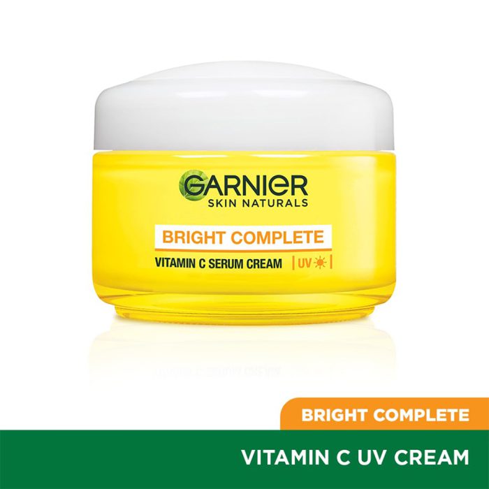 کرم سرم کاسه ای ضد لک و روشن کننده ویتامین سی گارنیر Garnier Bright Complete Vitamin C Serum Cream UV 45g