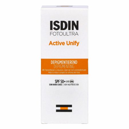 کرم ضد آفتاب ضد لک بی رنگ اکتیو یونیفای ایزدین Isdin Foto Ultra 100 ISDIN Active Unify Fusion Fluid SPF 50+ 50ml