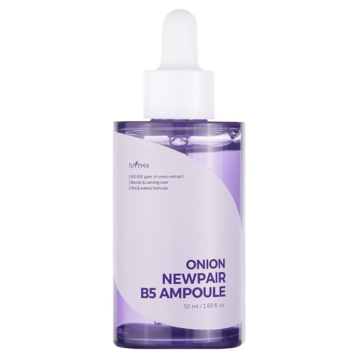 آمپول ضد لک و روشن کننده پیاز بنفش ایزنتری ISNTREE Onion Newpair B5 Ampoule 50ml