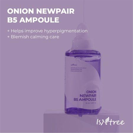 آمپول ضد لک و روشن کننده پیاز بنفش ایزنتری ISNTREE Onion Newpair B5 Ampoule 50ml