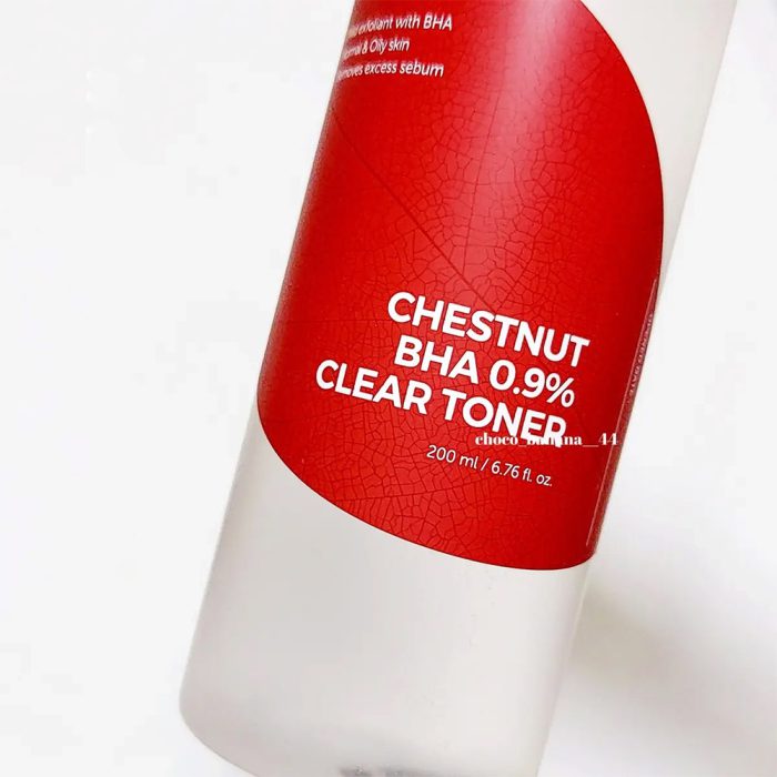 تونر لایه بردار ملایم شاه بلوط ایزنتری ISNTREE Chestnut BHA 0.9% Clear Toner 200ml