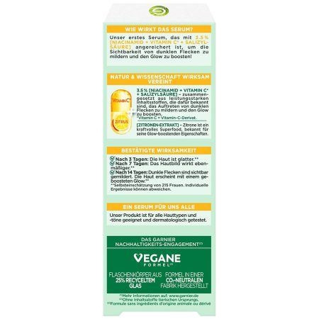 سرم ضد لک و روشن کننده ویتامین سی گارنیر Garnier Bright Complete Vitamin C Booster Serum 30ML