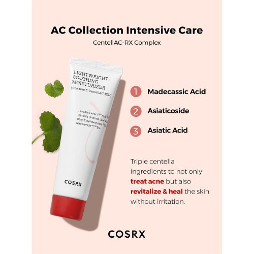 مرطوب کننده سبک کوزارکس Cosrx AC Collection Lightweight Soothing Moisturizer 80ml