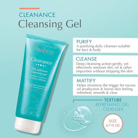 ژل شستشوی صورت و بدن کلینانس اون Avene Eau Thermale Cleanance Cleansing Gel