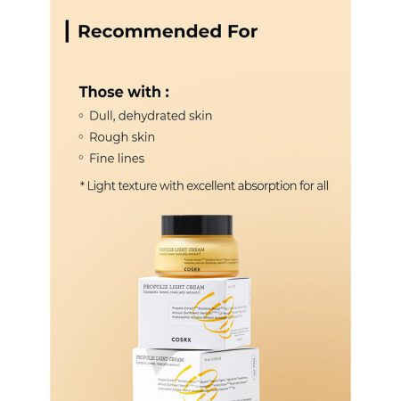 کرم آبرسان و درخشان کننده پروپولیس کوزارکس COSRX Full Fit Propolis Light Cream 65mL